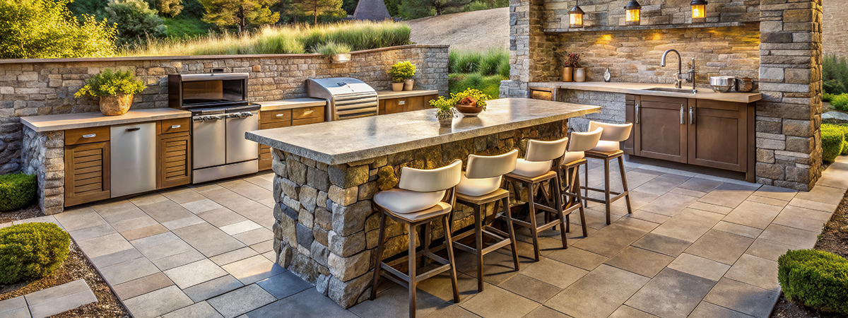hardscaping bar backyard grill va