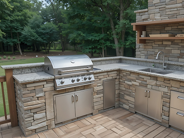 veneer stone grill outdoor va