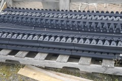 We offer plastic edging. (Shown in Image) . We also offer aluminum edging in silver and black colors . Use for raised beds, driveways, cement forms and many other applications.