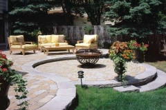 Bergearc Contoured Patio with Recessed Firepit
